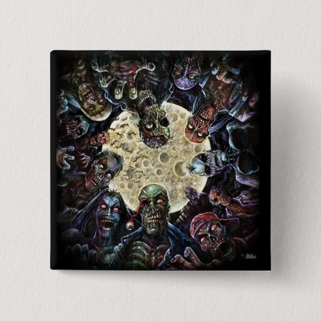 Zombies greifen an (Zombie-Horde) Button (Vorderseite)