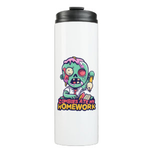 Zombies haben meine Hausaufgaben gefressen Thermosbecher
