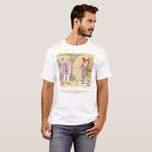 Zombies habille mieux t-shirt (Devant entier)