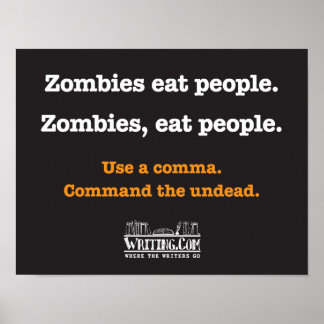 Zombies, iss Leute. Poster