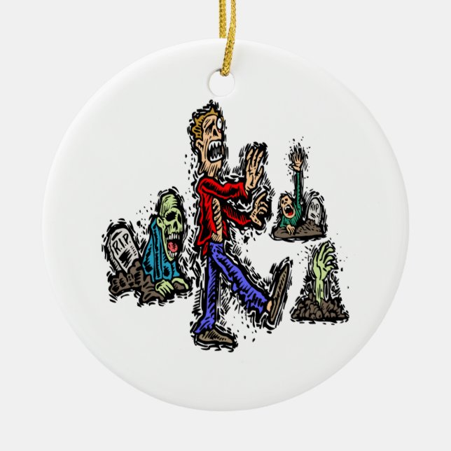 Zombies Keramik Ornament (Vorne)