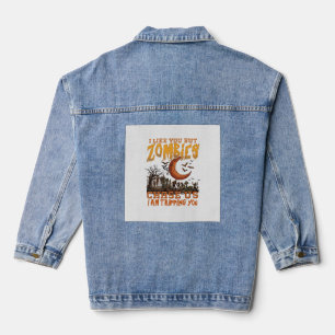 Zombies nous poursuivent Halloween Cimetière Crois