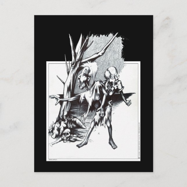 Zombies Postkarte (Vorderseite)