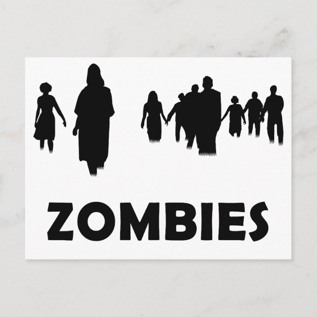 Zombies Postkarte (Vorderseite)