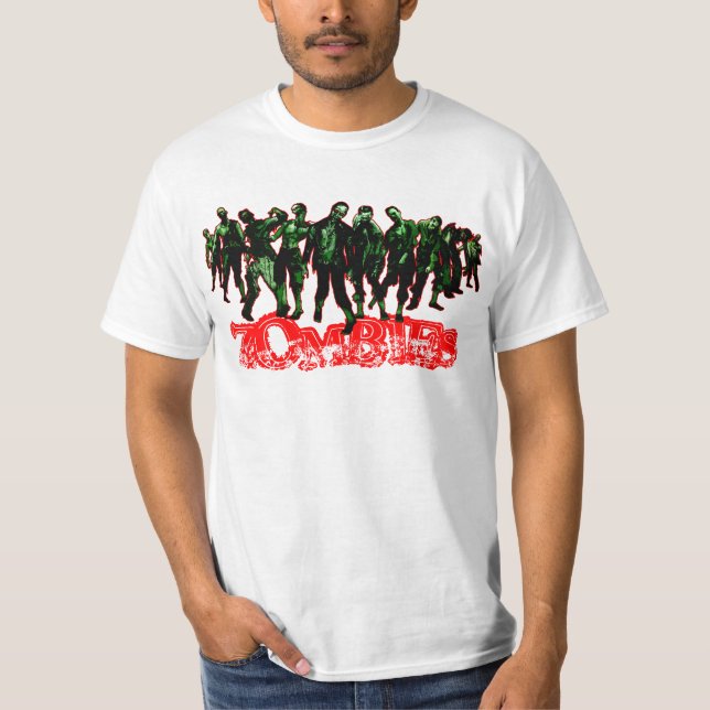 ZOMBIES - roter Schlagmann - weißes Shirt (Vorderseite)