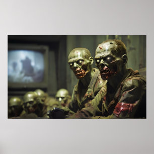 Zombies sehen russische Fernsehpropaganda Poster
