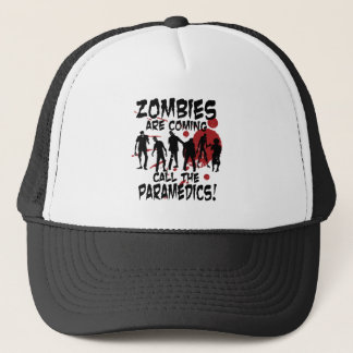 Zombies sind kommender Anruf die Sanitäter Truckerkappe