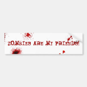 Zombies sind meine Freunde Autoaufkleber