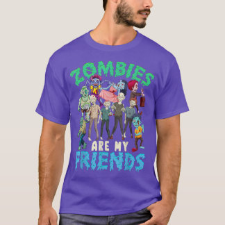 Zombies sind meine Freunde Halloween Kostüme Kinde T-Shirt
