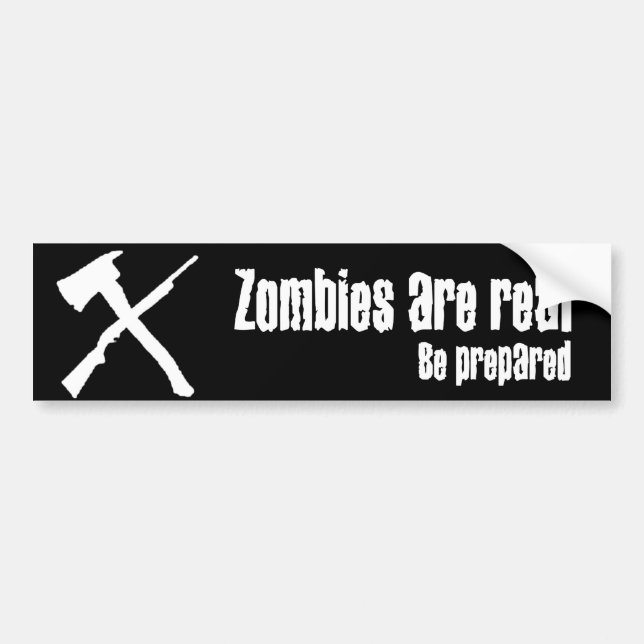 Zombies sind wirklich autoaufkleber (Vorne)