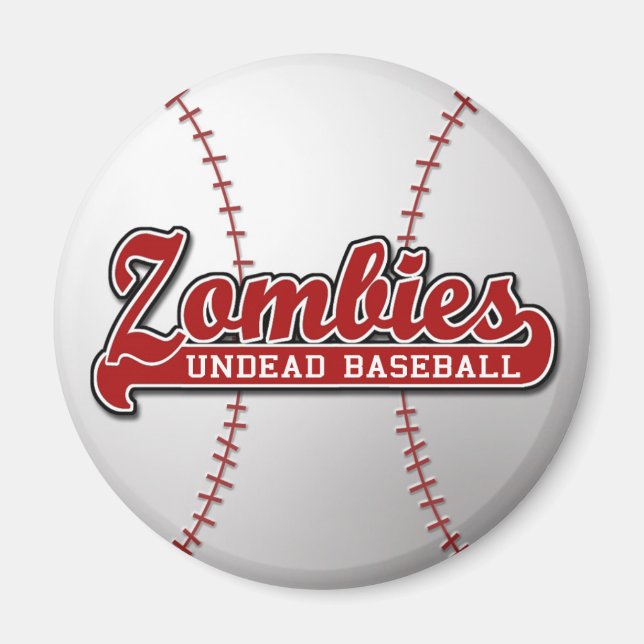 ZOMBIES Undead Baseball - aimant (Devant)