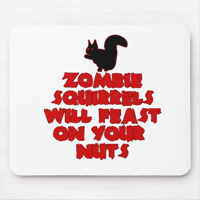 ZombieSquirrelpng Mousepad (Vorne)