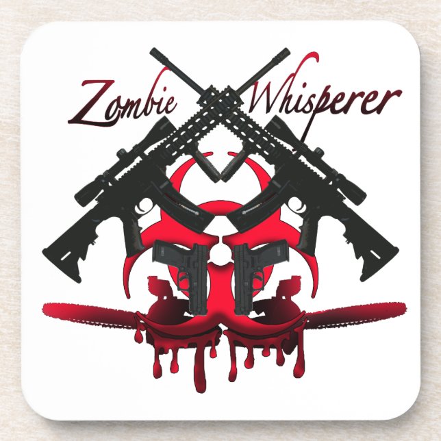 ZombieWhisperer Getränkeuntersetzer (Vorderseite)