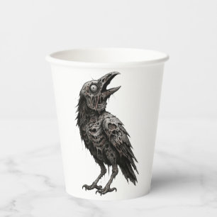 Zombified Crow Pappbecher
