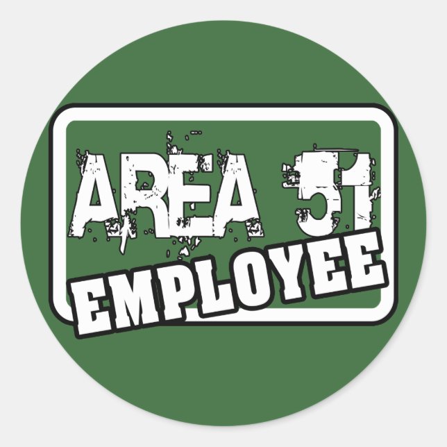ZONE 51 Autocollant employé (Devant)