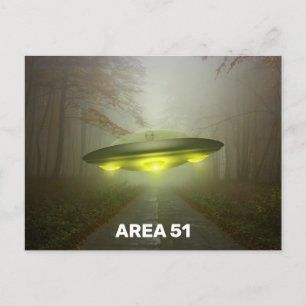 ZONE 51 ESPACESHIP UFO ART Cartes postales
