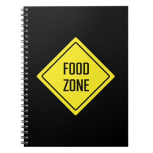 Zone alimentaire Signal routier Carnet Spiral