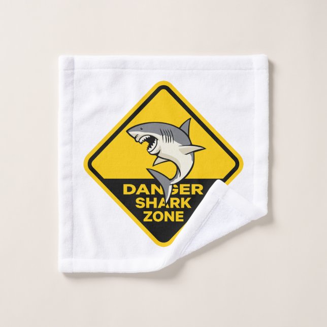 Zone de requins en péril (Gant de toilette)
