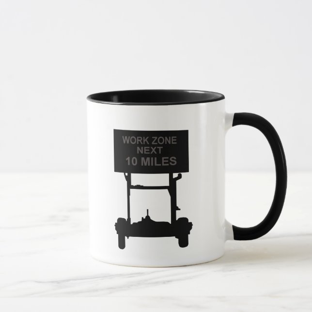 Zone de travail Prochain 10 Miles Mug (Droite)