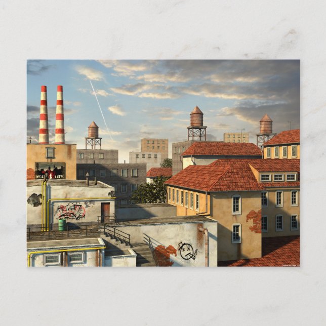 Zone Industrielle - Tag Postkarte (Vorderseite)