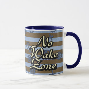 Zone ohne Kielwasser Schiffanker und Räder Tasse