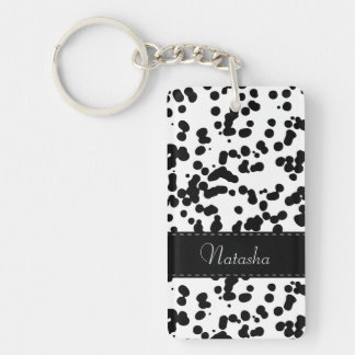 Zones dalmatiennes noires et blanches