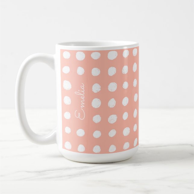 Zones dessinées à la main Mug personnalisée (Gauche)