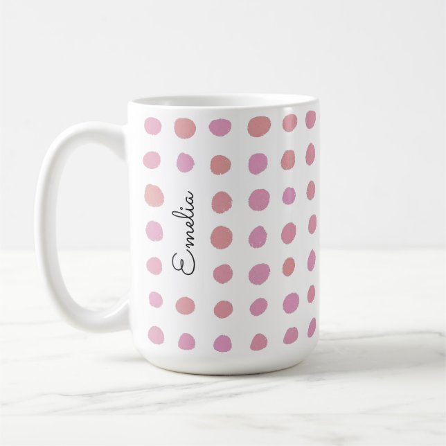 Zones dessinées à la main Mug personnalisée (Gauche)