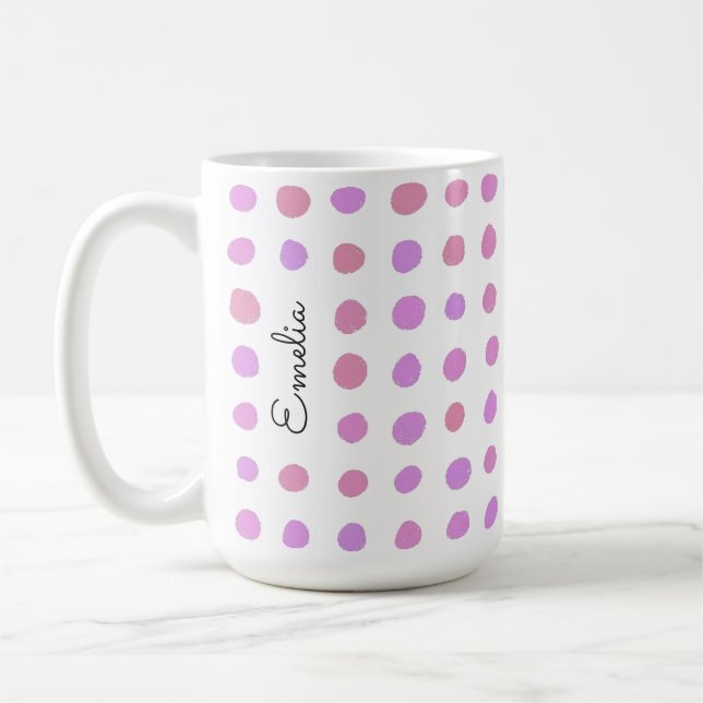Zones dessinées à la main Mug personnalisée (Gauche)