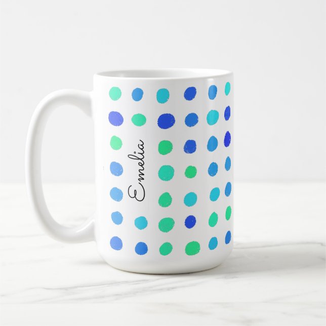 Zones dessinées à la main Mug personnalisée (Gauche)