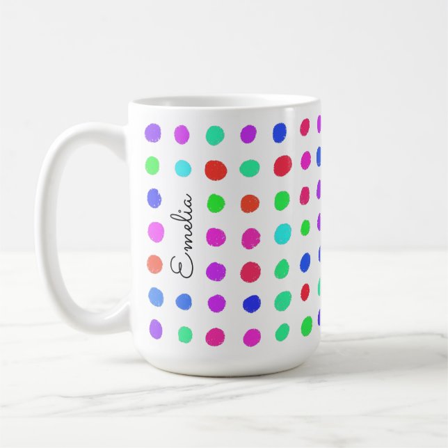 Zones dessinées à la main Mug personnalisée (Gauche)