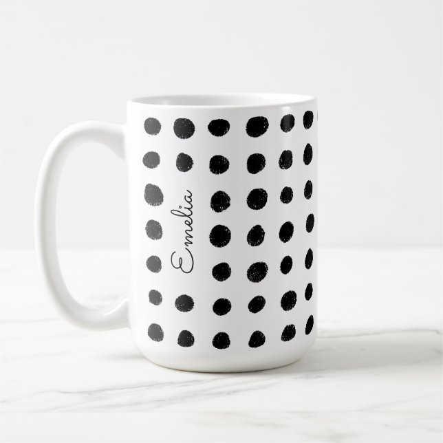 Zones dessinées à la main Mug personnalisée (Gauche)