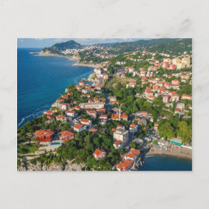 Zonguldak, Luftaufnahme, Schwarzmeerküste der Türk Postkarte