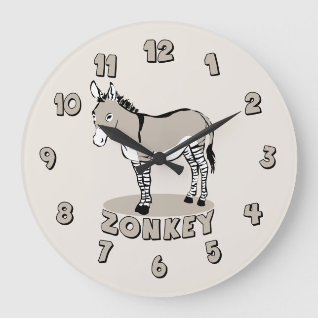 Zonkey Große Wanduhr (Vorderseite)