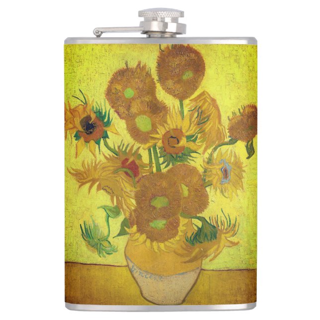 Zonnebloemen (Van Gogh) Flachmann (Vorderseite)