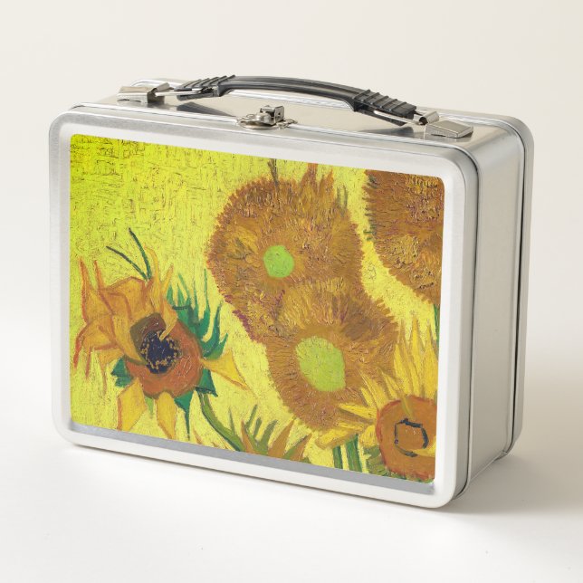Zonnebloemen (Van Gogh) Metall Brotdose (Vorderseite)