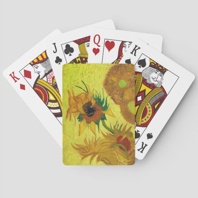 Zonnebloemen (Van Gogh) Spielkarten (Rückseite)