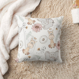 Zoo Amis Jetez Oreiller 16" x 16"