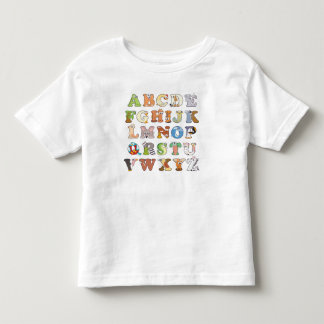Zoo Animal Alphabet Letters ABCs Lernen Kleinkind T-shirt