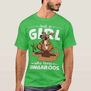 Zoo Animal Australia nur ein Mädchen, das Kangaro T-Shirt