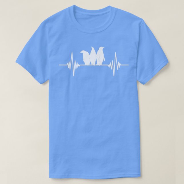 Zoo Animal Heartbeat - Gift Penguin T-Shirt (Design vorne)