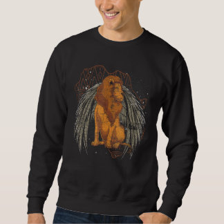 Zoo Animal Lion   Africa Safari Animal   Wings Lio Sweatshirt