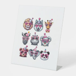 Zoo Animals Birthday Party Wildlife Lovers Boys Gi Sockelschild