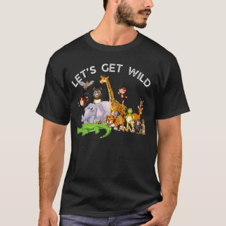 Zoo Animals Wildlife Birthday Party Wild holen T-Shirt