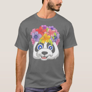Zoo Asia Animal Blume Panda T-Shirt