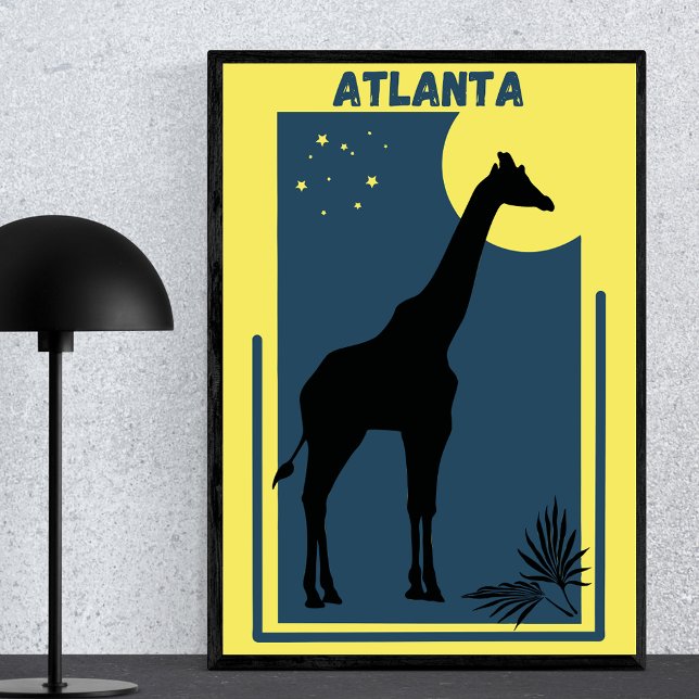 Zoo Atlanta Georgia Vintag Giraffe Poster (Von Creator hochgeladen)