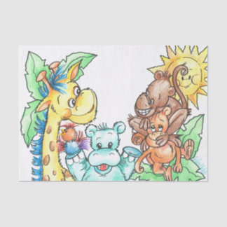 Zoo-Baby-Seidenpapier Seidenpapier