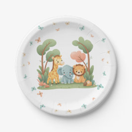 Zoo Birthday Party Pappteller