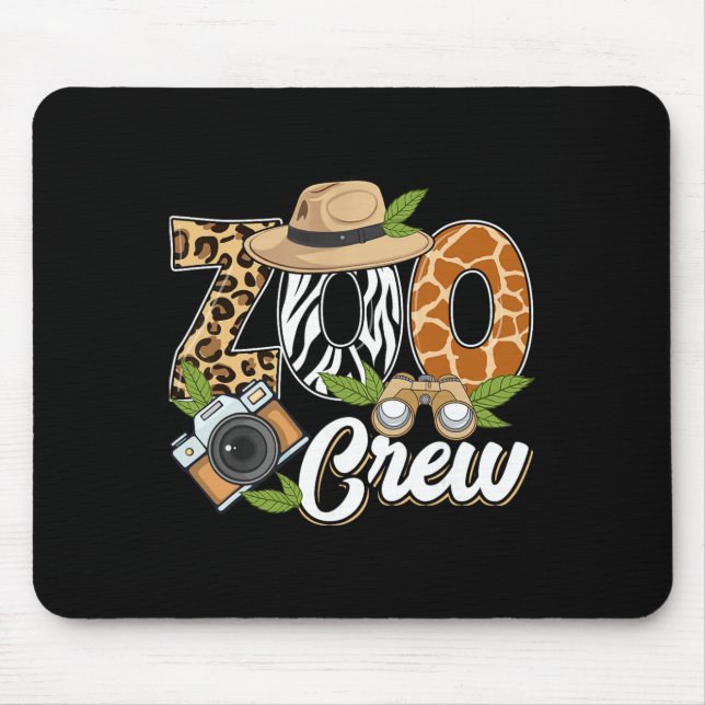 Zoo Crew Safari Animals Wildlife Animal Wild Field Mousepad (Vorne)