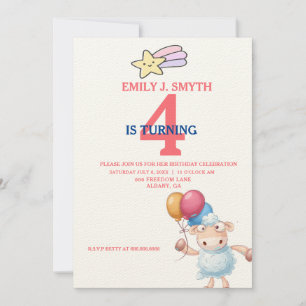 Zoo de mouture Invitations d'anniversaire - Animal